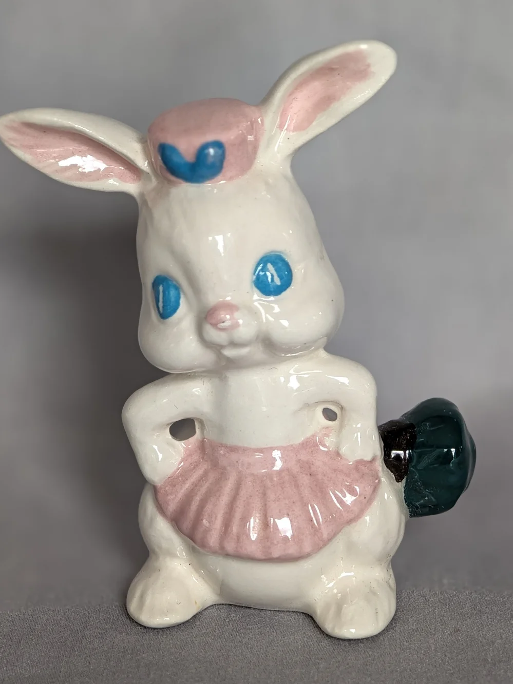 Vintage Bunny Housekeeper Figurines Pair 2.5